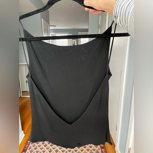 Deep V Backless Spaghetti Strap Top Yogal Azrouel